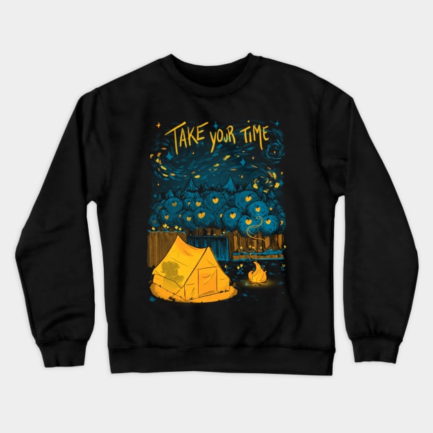 Take Your Time Crewneck Sweatshirt by TheTeenosaur